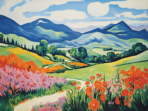 The Winding Trail by Kosta Morr, Painting for Sale on Select