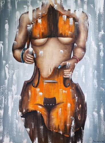 A Woman Like a Violin by Natalia Bazyliuk, Painting for Sale on Select