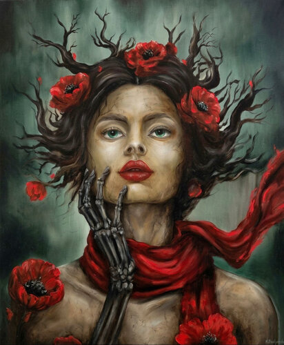 The Courage to Bloom von Natalia Bazyliuk, Malerei kaufen auf Select