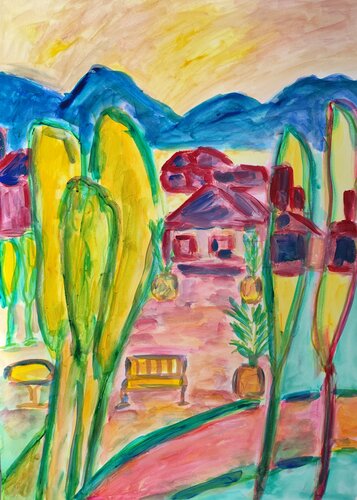 Sunlit Haven von Natalya Mougenot, Malerei kaufen auf Select
