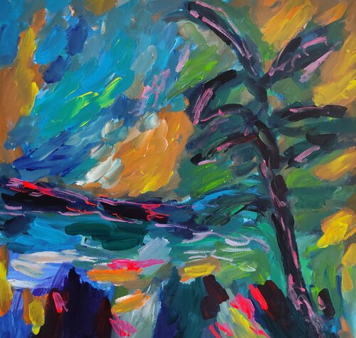 Expressive nature von Natalya Mougenot, Malerei kaufen auf Select