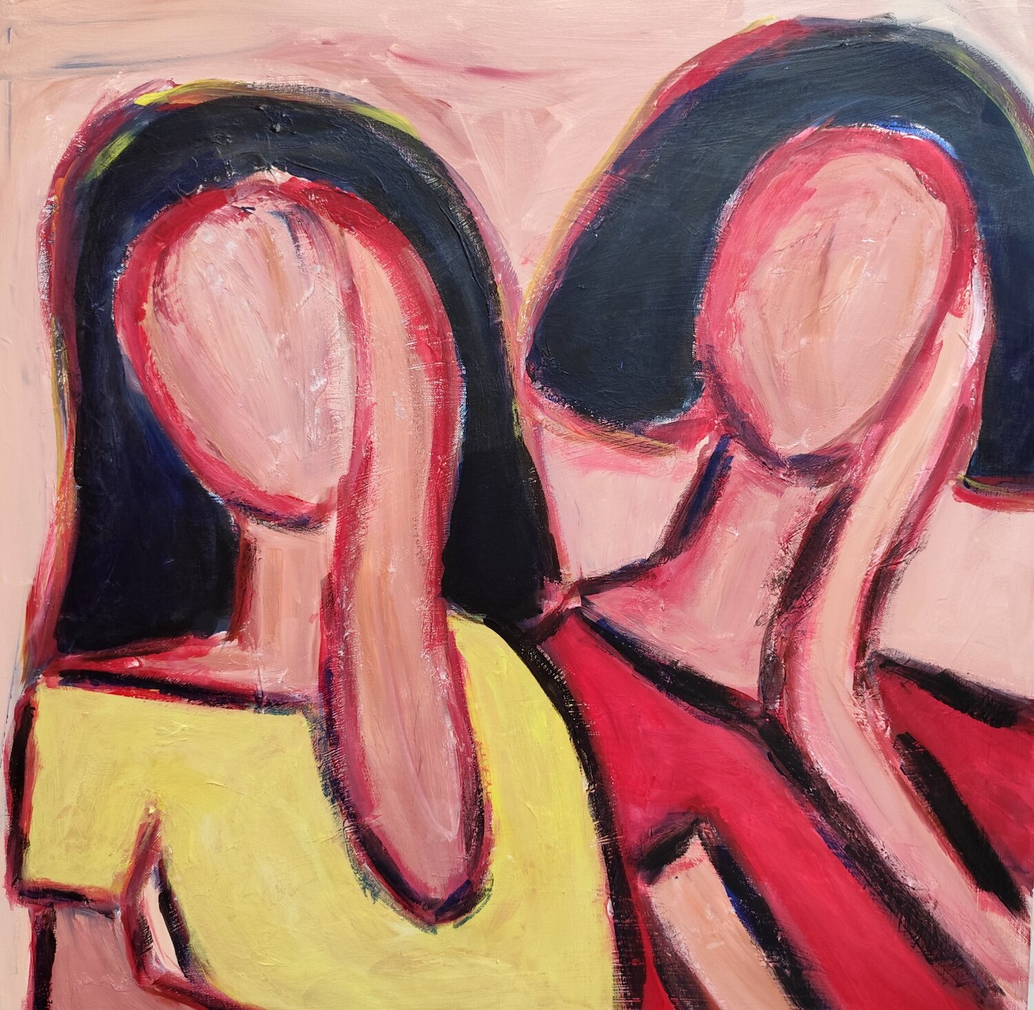 Mirrored souls Natalya Mougenot Originalgemälde zu verkaufen
