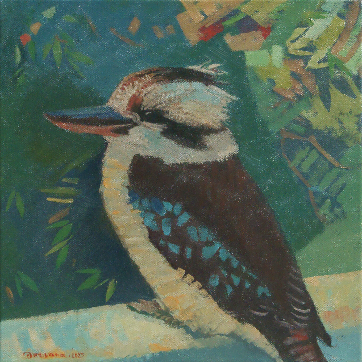 Thema Kookaburra Gemälde