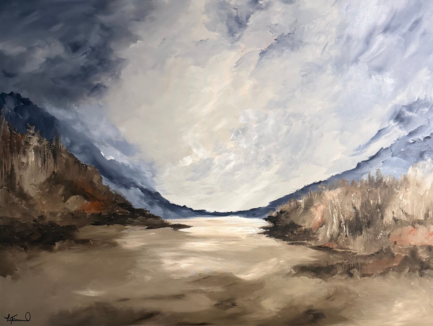 THE QUIET WILDERNESS Lyn Townsend Originalgemälde zu verkaufen