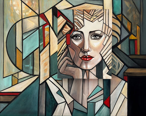Fragments de silence by Louise Primi Simone, Painting for Sale on Select