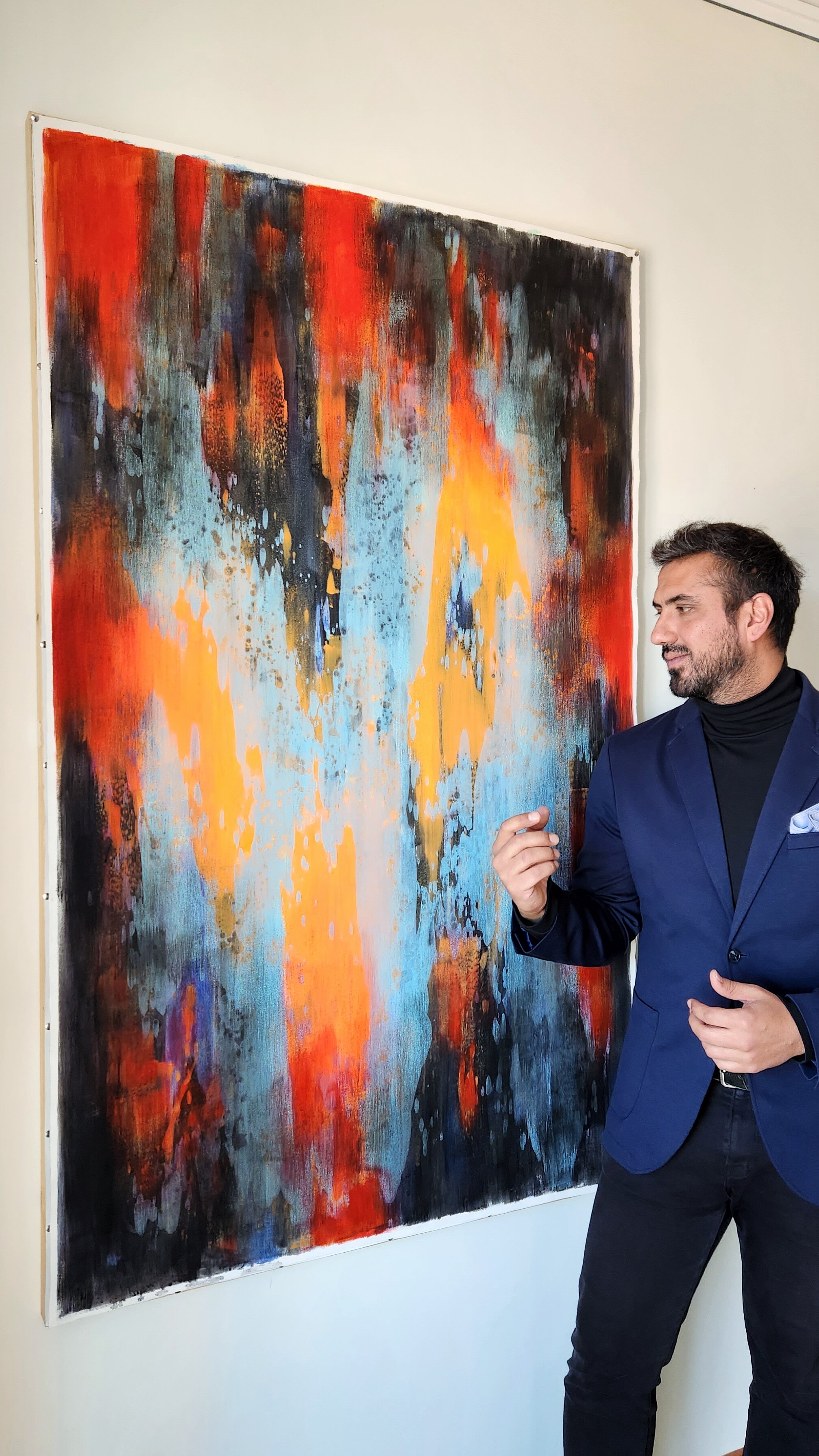 GLEAM III - Large Original Contemporary Abstract Painting