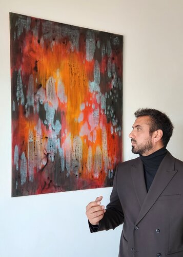 AFTERLIGHT II - Original Contemporary Abstract Painting von Alessandro Criscito, Malerei kaufen auf Select