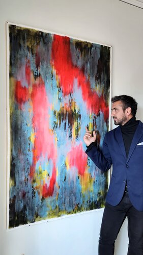RADIANCE II - Large Original Contemporary Abstract Painting von Alessandro Criscito, Malerei kaufen auf Select