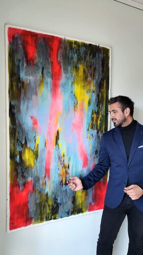 RADIANCE IV - Large Original Contemporary Abstract Painting von Alessandro Criscito, Malerei kaufen auf Select