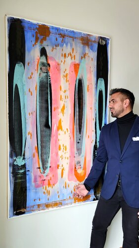 CONFUSION - Original Contemporary Abstract Painting von Alessandro Criscito, Malerei kaufen auf Select