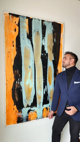 RUPTURE - Original Contemporary Abstract Painting von Alessandro Criscito, Malerei kaufen auf Select