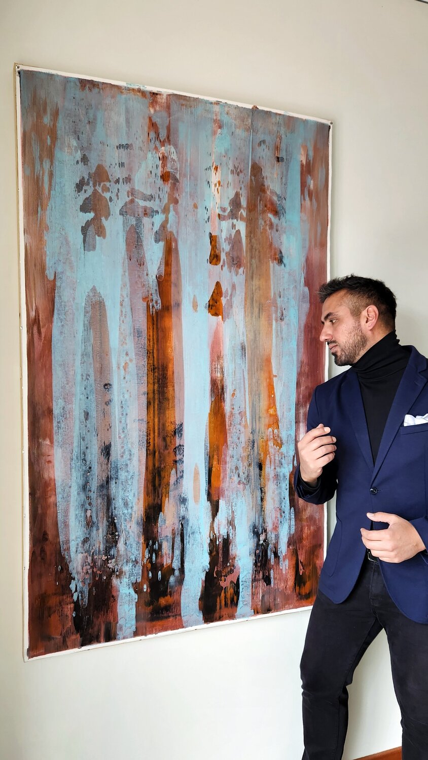 EMOTION - Large Original Contemporary Abstract Painting Alessandro Criscito Originalgemälde zu verkaufen