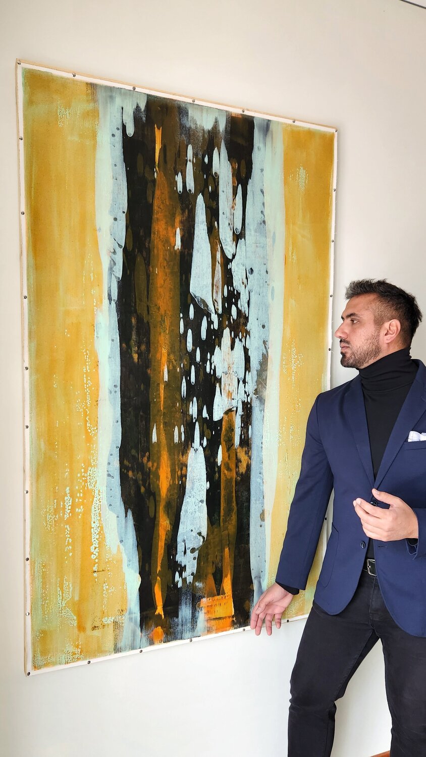 ENERGY - Original Contemporary Abstract Painting Alessandro Criscito Originalgemälde zu verkaufen