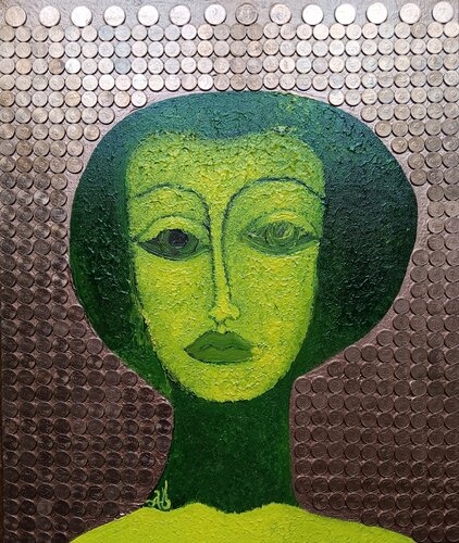 De Cuivre et d'Art-Gens by Armelle GIROUARD, Painting for Sale on Select