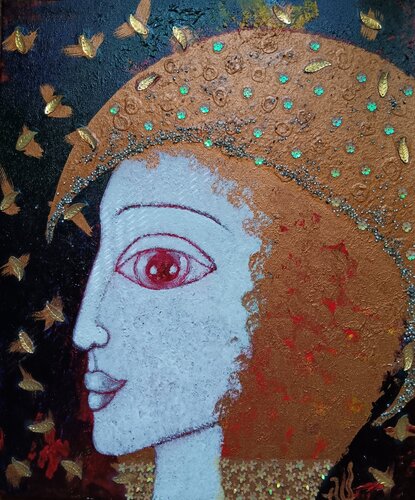Envolée d'Elle by Armelle GIROUARD, Painting for Sale on Select