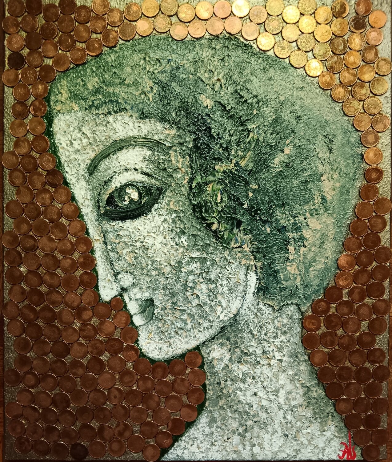 Le Credo de l'Amour Armelle GIROUARD Original painting for sale