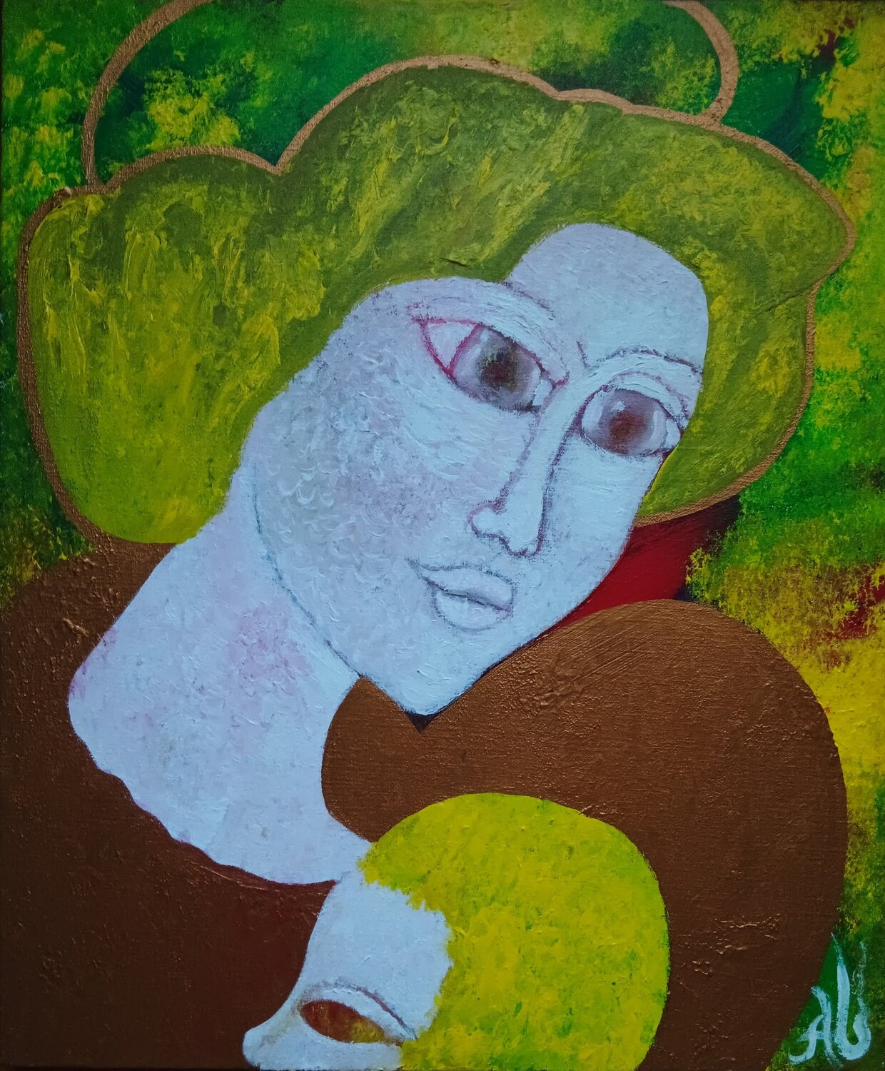 Ce Que Je Crois... Armelle GIROUARD Original painting for sale