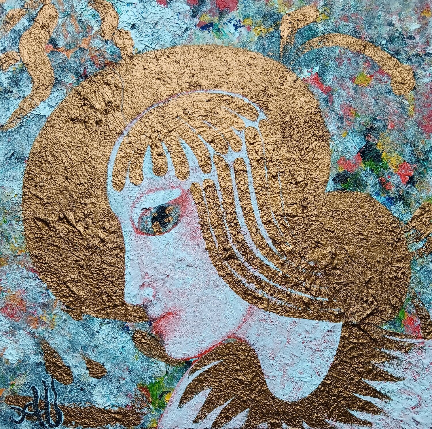 Sans titre 4 Armelle GIROUARD Original painting for sale