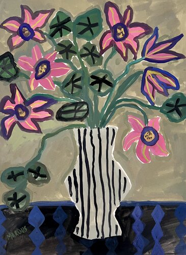 Olives and Stripes von Anna Marous, Malerei kaufen auf Select