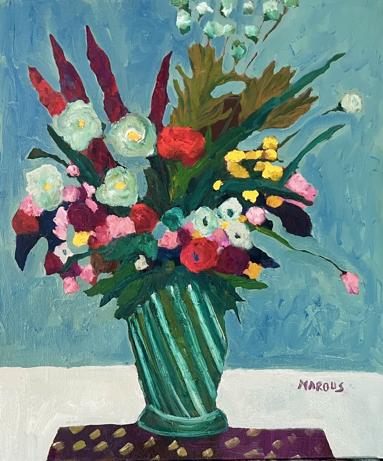 Conversation With Van Gogh Anna Marous Originalgemälde zu verkaufen