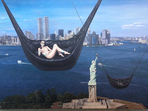 Destination New York by Olaf Kaulen, Painting for Sale on Select