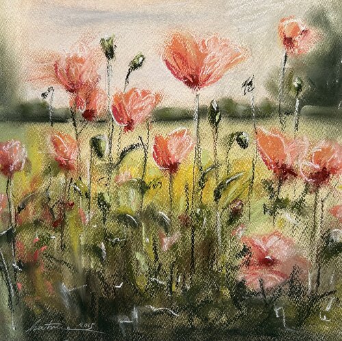 Blumen nach Hagemeister von Katrin Schulz, Malerei kaufen auf Select