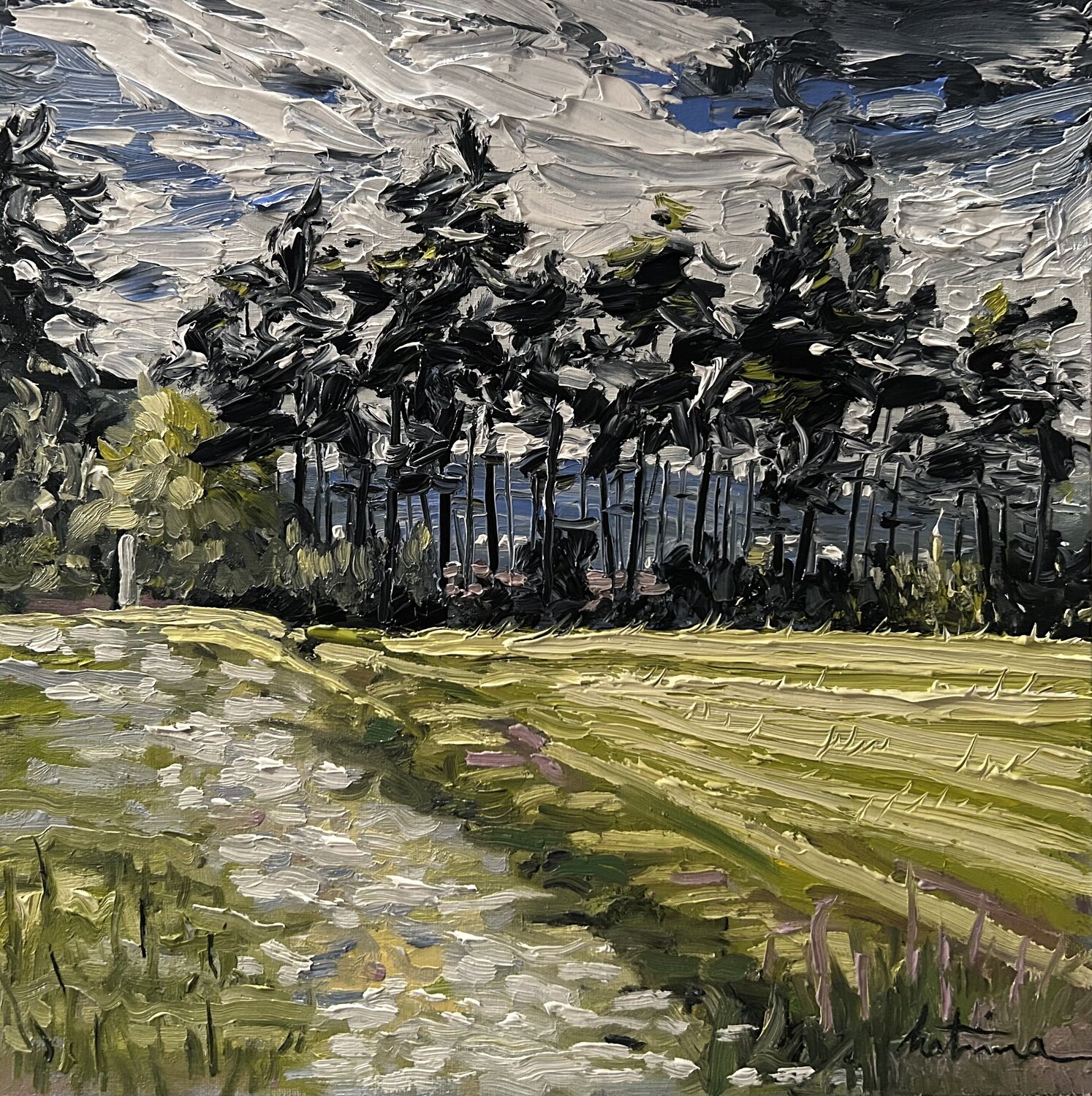 Das Tor zur Heide Katrin Schulz Original painting for sale