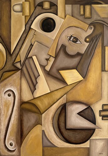 Amantes by Denny Sarserio, Painting for Sale on Select