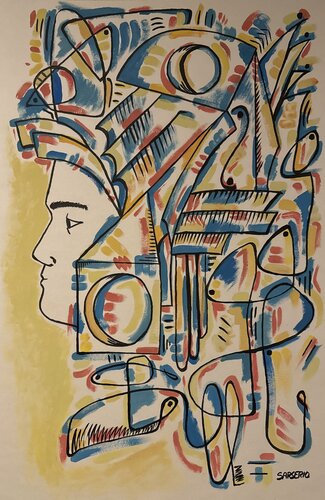 Autorretrato by Denny Sarserio, Painting for Sale on Select