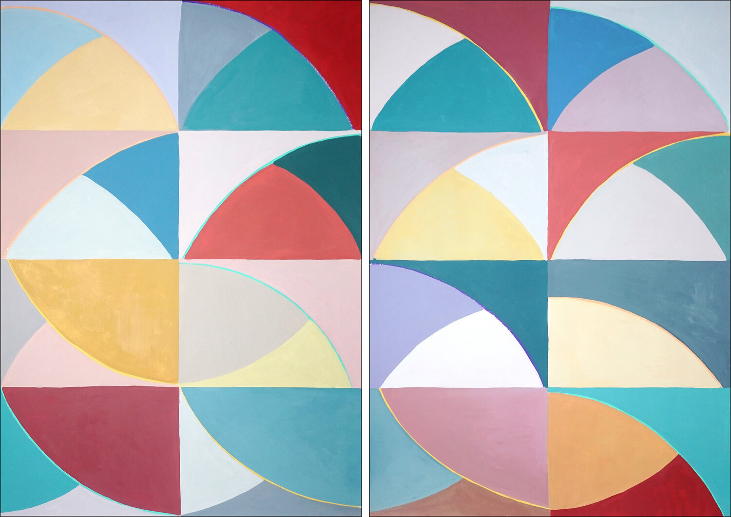 Deco Flora Matrix Natalia Roman Original painting for sale