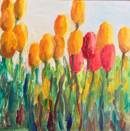 Tulips von Zeynep Sebla Elbir, Malerei kaufen auf Select