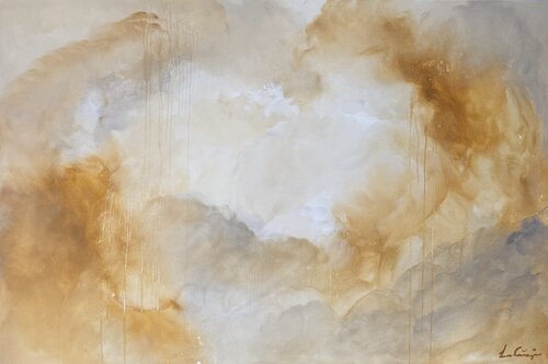 Golden Veil by Ivana Gigovic, Painting for Sale on Select