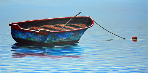Tranquility - Boat Reflections von Joe Marais, Malerei kaufen auf Select