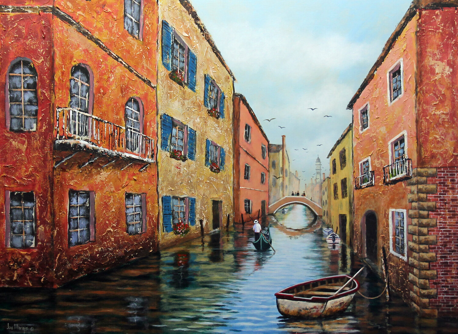 The Beauty of Venice Joe Marais Original painting for sale