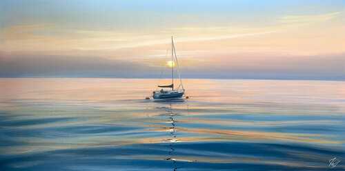 Dancing On The Water by Eva Volf, Painting for Sale on Select