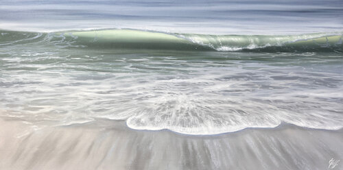 Whispering Tides by Eva Volf, Painting for Sale on Select