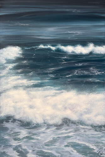 Water's Edge by Eva Volf, Painting for Sale on Select