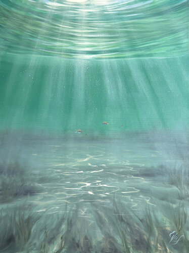 Where Pretty Fishes Live by Eva Volf, Painting for Sale on Select