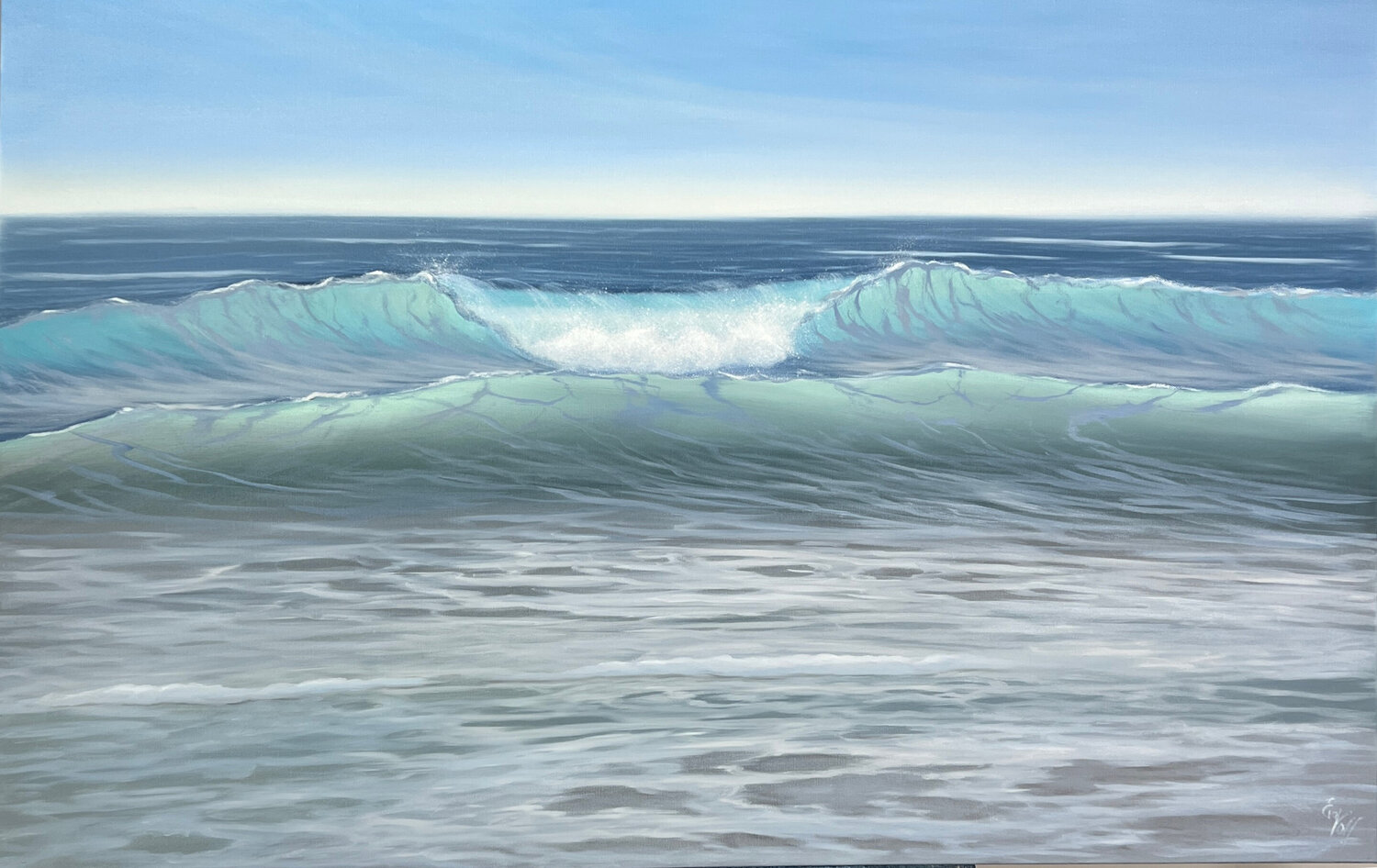 On Vacation Eva Volf Original painting for sale
