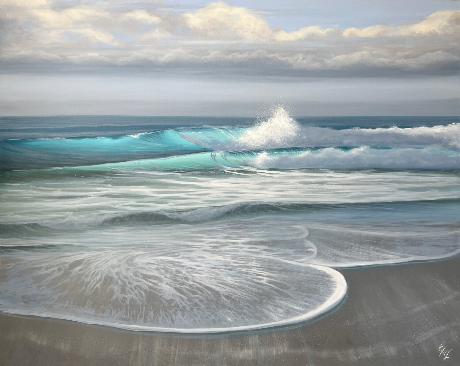 Ocean In Dance Eva Volf Original painting for sale