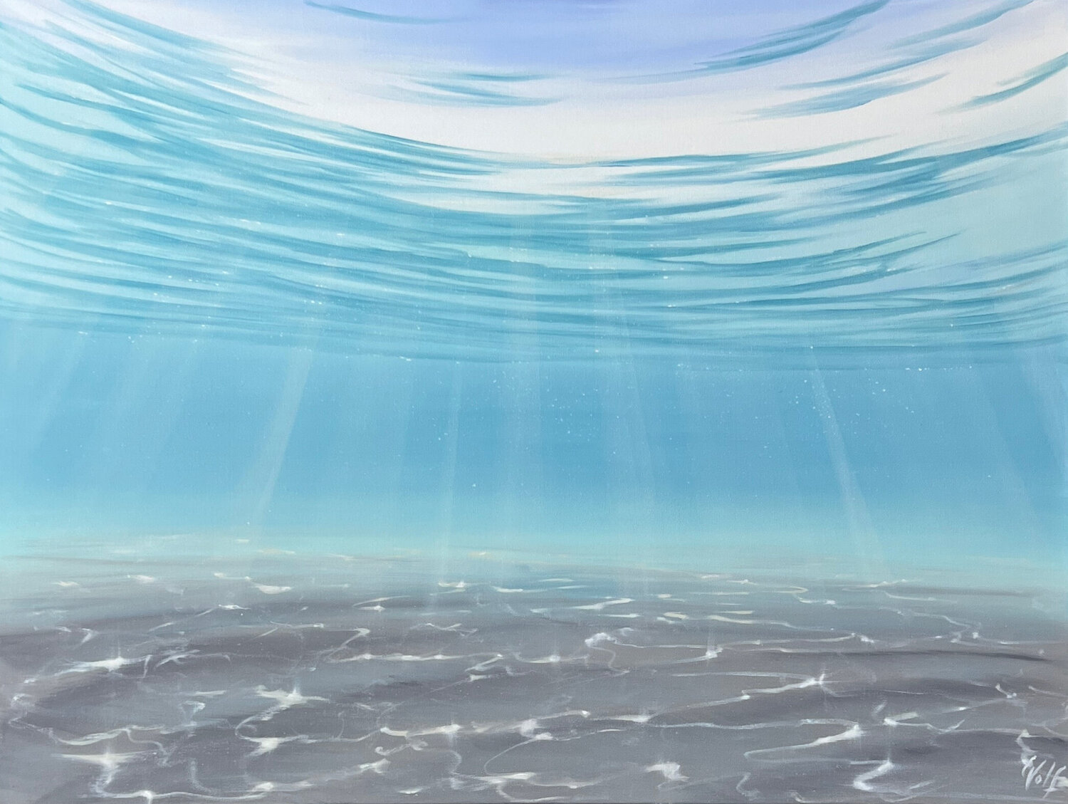 The Ocean's Call Eva Volf Original painting for sale