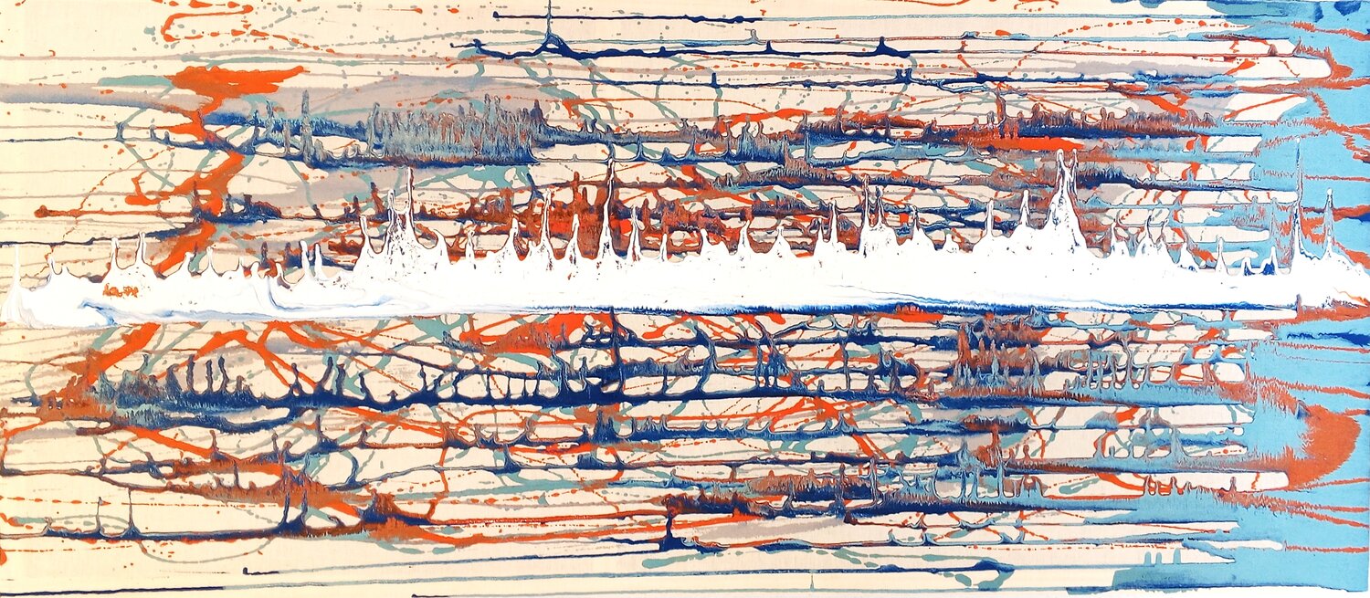 The Horizon´s Pulse Juanfe Sánchez Original painting for sale
