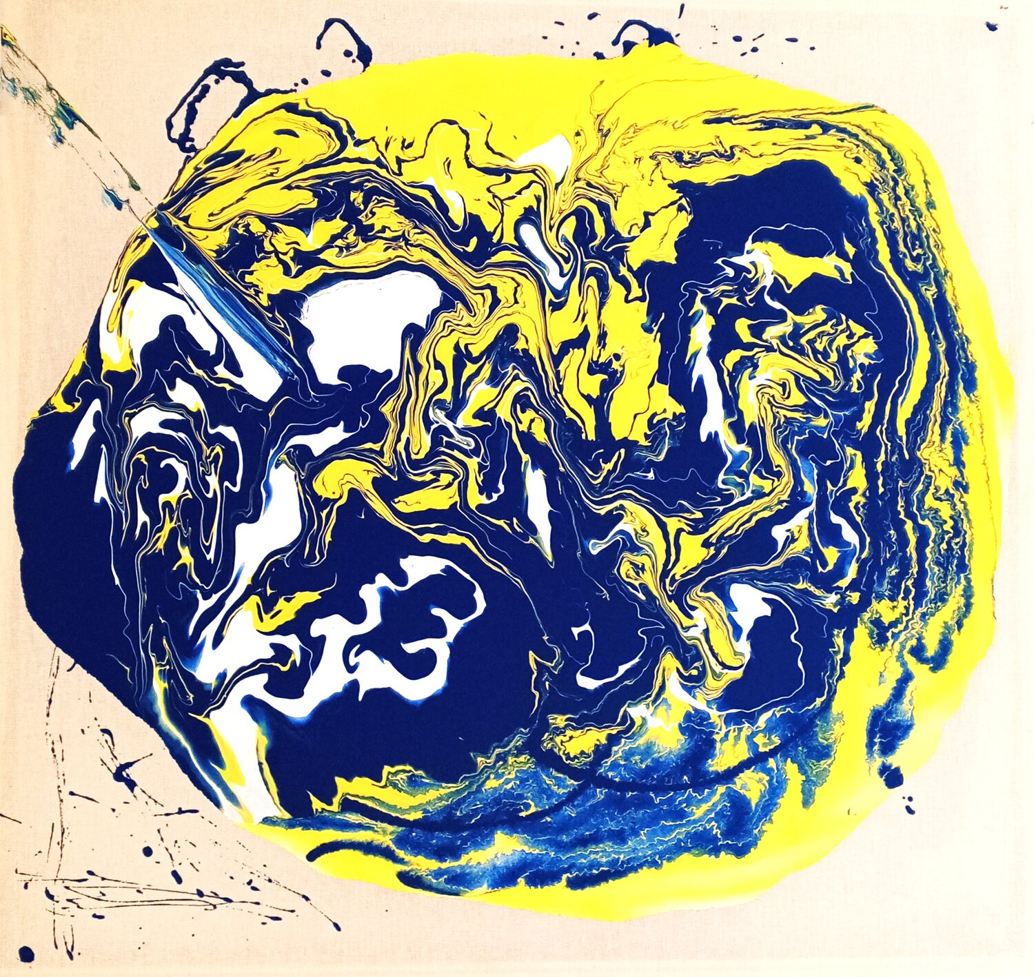 Chromatic Vortex Juanfe Sánchez Original painting for sale