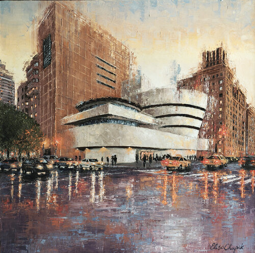 Guggenheim New York von Elisa Chupik, Malerei kaufen auf Select