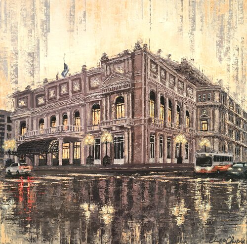 Teatro Colón n°4. Buenos Aires, Argentina von Elisa Chupik, Malerei kaufen auf Select