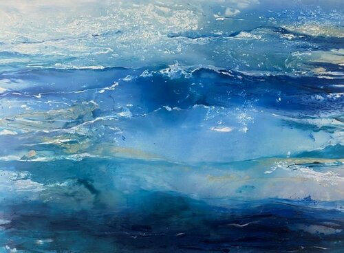 Breath of the ocean 2 by Susanne Pohlmann, Painting for Sale on Select