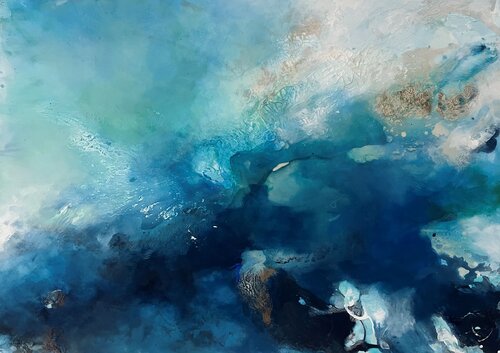 Flow and Fade 1 by Susanne Pohlmann, Painting for Sale on Select