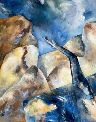 Stone World 1 by Susanne Pohlmann, Painting for Sale on Select