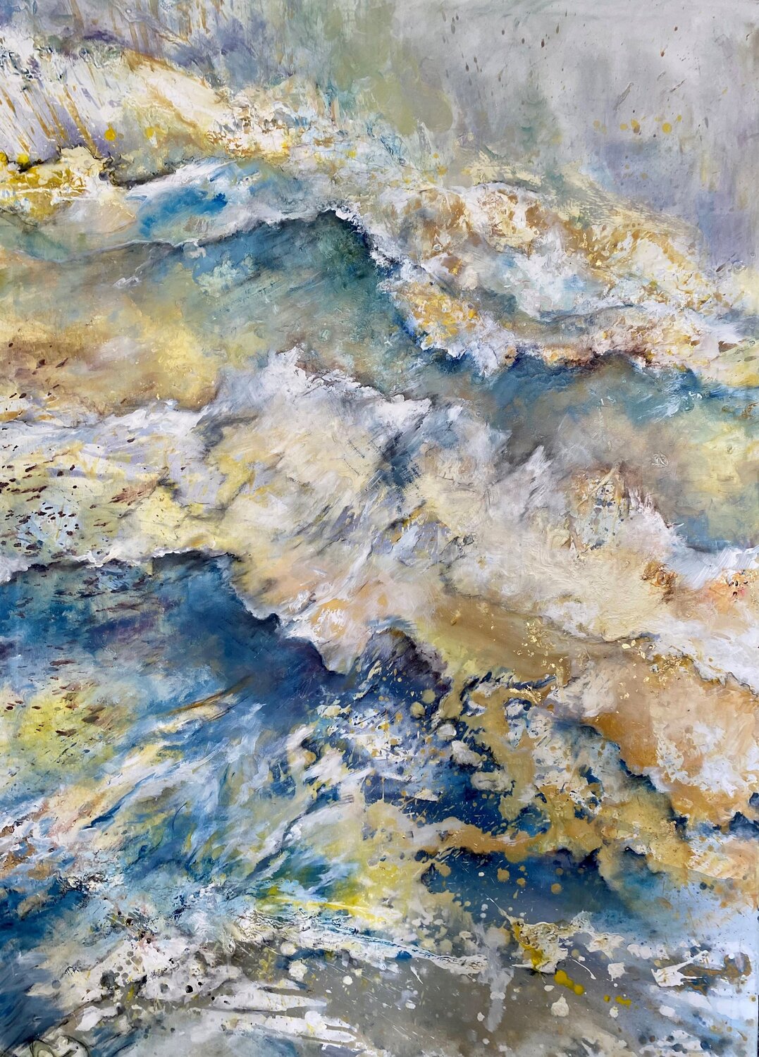 Ocean Power 2 Susanne Pohlmann Original painting for sale