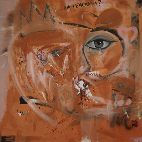 Enough by Anastasiia Basanets, Painting for Sale on Select